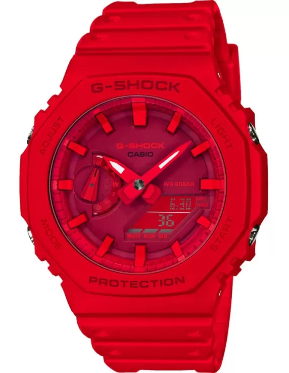 Acquista Casio G-SHOCK CLASSIC GA-2100-4AER Orologio Cronografo Uomo Resina Rosso