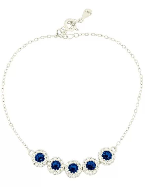 Acquista Bracciale Donna in Argento 925 / Zirconi - Gioielli Miyu Bijoux collezione Silver colore Blu