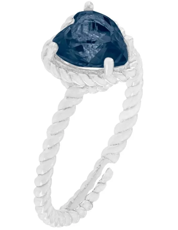 Acquista Anello Donna in Argento 925 / Zirconi - Gioielli Miyu Bijoux collezione Silver colore Blu