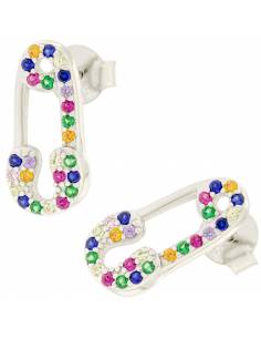 Acquista Orecchini Donna in Argento 925 / Zirconi - Gioielli Miyu Bijoux collezione Silver colore Multicolore  su Jikan