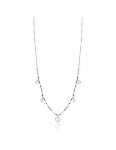Acquista Collana in Acciaio Con Cuori E Pietre Blu Luca Barra Donna CK1550  su Jikan