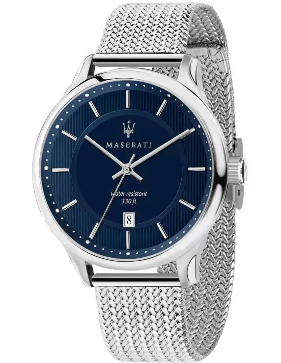 Orologio uomo solo tempo Maserati Gentleman 43mm Blue Dial