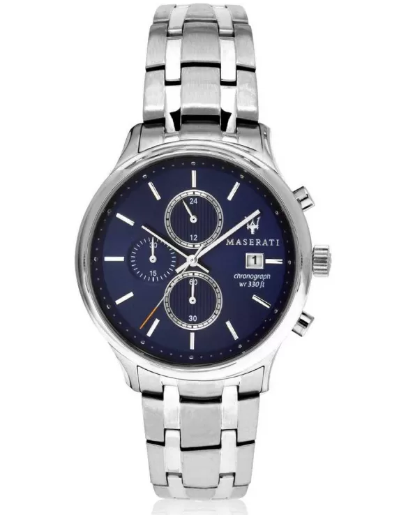 Orologio cronografo uomo Maserati Gentleman 43mm Blue Dial
