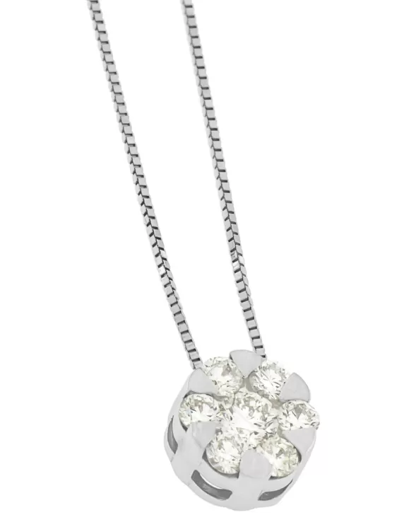 Acquista Collana punto luce Magic Donna con Diamanti naturali da 0.36ct e Oro bianco 18Kt Gioielli Miyu collezione Diamond