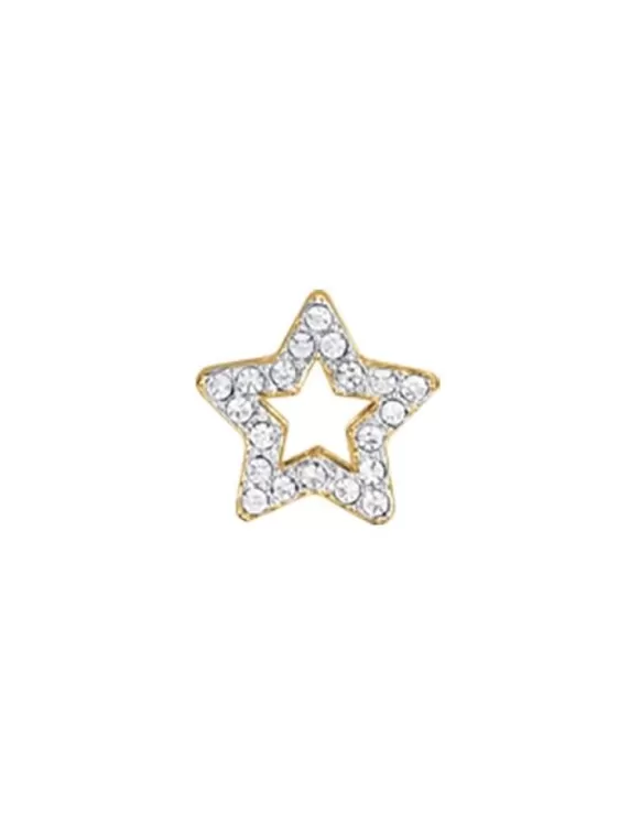 Acquista Charm Donna Acciaio stella con cristalli bianchi Oro Luca Barra CH285