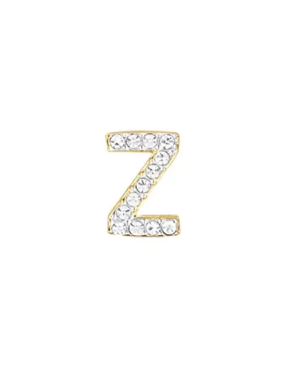 Acquista Charm Donna Acciaio lettera Z con cristalli bianchi Oro Luca Barra CH283