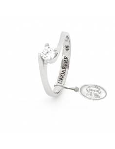 Acquista Anello solitario Donna Argento 925 / Zirconi Luxury con zircone M19 Argento Unoaerre 5814/19  su Jikan