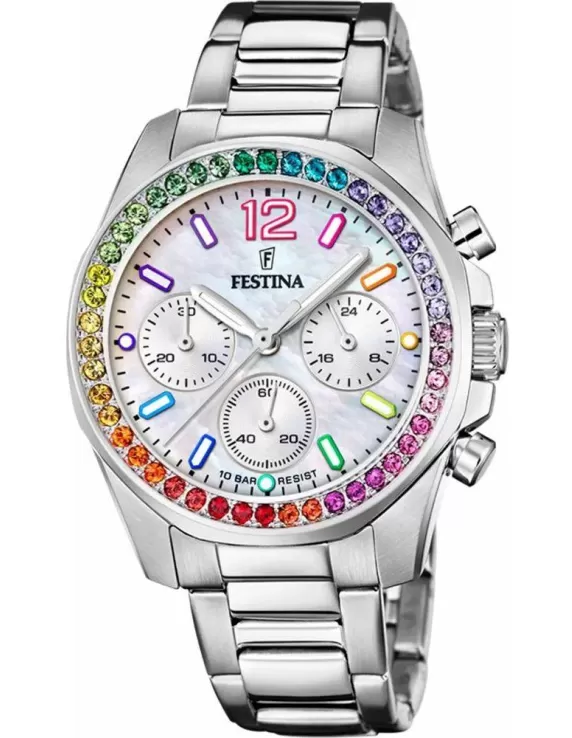Orologio Donna Festina Acciaio Rainbow Cronografo