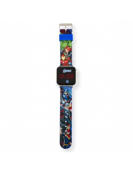 Acquista Orologio Bambino Disney Avengers LED Silicone Solo tempo AVG4706 Illustrato  su Jikan