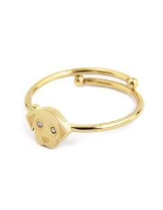 Acquista Anello Donna Acciaio cane con cristalli Oro Marlù Time To 18AN053G-S 99198855 su Jikan