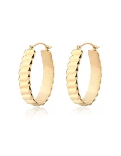 Acquista Orecchini ovali CHUNKY in acciaio e pvd oro S'Agapõ Donna SHK58 8053851558390 su Jikan