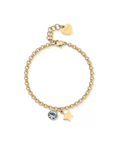 Acquista Bracciale LUCKY LIGHT in acciaio, pvd oro, stellae cristallo light sapphire S'Agapõ Donna SKT28 8053851548001 su Jikan