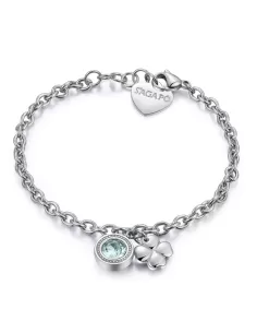 Acquista Bracciale LUCKY LIGHT in acciaio con quadrifoglioe swarovski chrysolite S'Agapõ Donna SKT12 8053851040987 su Jikan