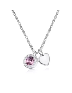 Acquista Collana LUCKY LIGHT in acciaio con cuore e swarovski light rose S'Agapõ Donna SKT01 8053851040925 su Jikan
