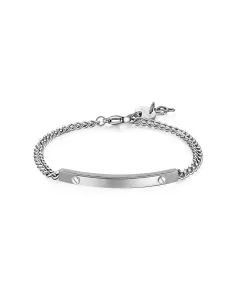 Acquista Bracciale PROUD in acciaio, catena grumetta e centrale liscio S'Agapõ Uomo SPD11 8053851542368 su Jikan