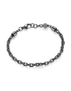 Acquista Bracciale AMISTAD in acciaio e pvd gun con catena S'Agapõ Uomo SAS14 8053851048563 su Jikan