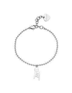Acquista Bracciale SMILE in acciaio con mano corna S'Agapõ Donna SSM014 8053851559335 su Jikan