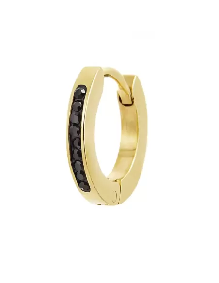 Acquista Orecchino Acciaio cerchio 13mm e cristalli Marlù Donna Time to 2OR0059G-N 99169367 su Jikan