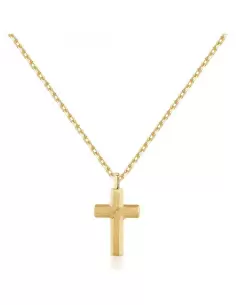 Acquista Collana BACKLINER acciaio, pvd oro lucido, satinato, croce Brosway Uomo BBC05 8053851545086 su Jikan