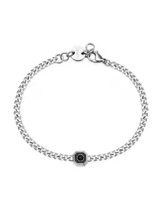 Acquista Bracciale Uomo S'Agapõ SNP13 Acciaio Snap E Cristallo Jet 8053851565541 su Jikan