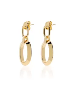 Acquista Orecchini Donna Dorato Unoaerre 2148 Maglie Ovali e Triangolari Bronzo 532027 su Jikan