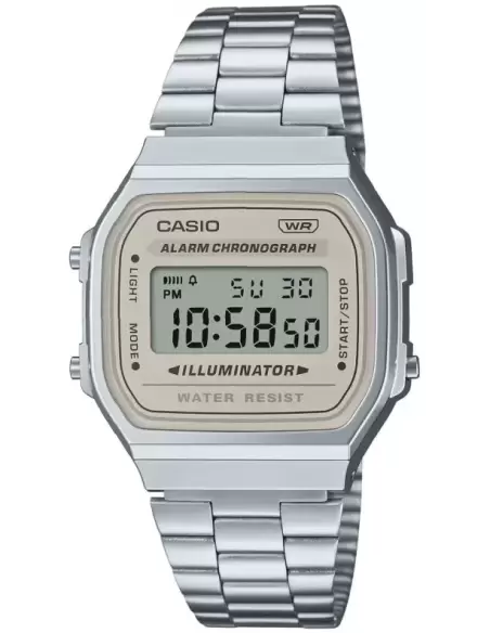 Orologio Unisex Casio ICONIC A168WA-8AYES Grigio Acciaio
