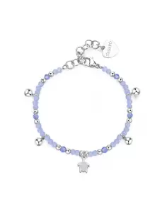 Bracciale Donna S'Agapõ Acciaio Pendente Blu Tartaruga SGI13