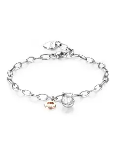 Bracciale Donna S'Agapõ Acciaio Cristallo Cuore SKT19
