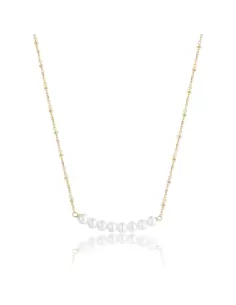 Collana Donna S'Agapõ Acciaio Girocollo Oro Perle SWI35