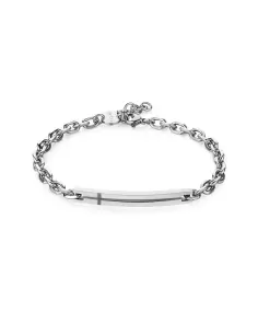 Bracciale Uomo S'Agapõ Acciaio Catena e Incisione SPD20