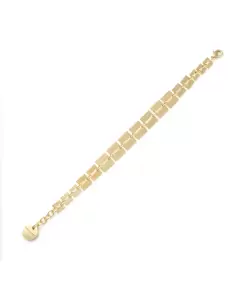 Bracciale Bronzo Dorato Lux Maglie Quadrate Unoaerre 2616