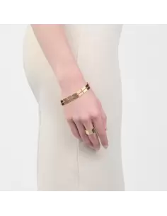 Bracciale Bronzo Dorato Lux Maglie Quadrate Unoaerre 2616 2